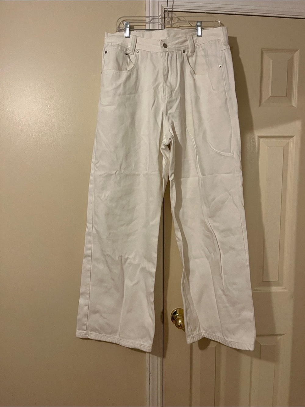 NAKEDVICE White Jeans! Wide flare leg!